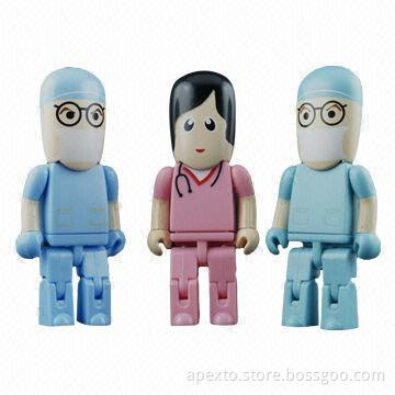 Doctor USB Flash Drive, 16GB Storage Capacity, Supports Password Protection and Bootable Function